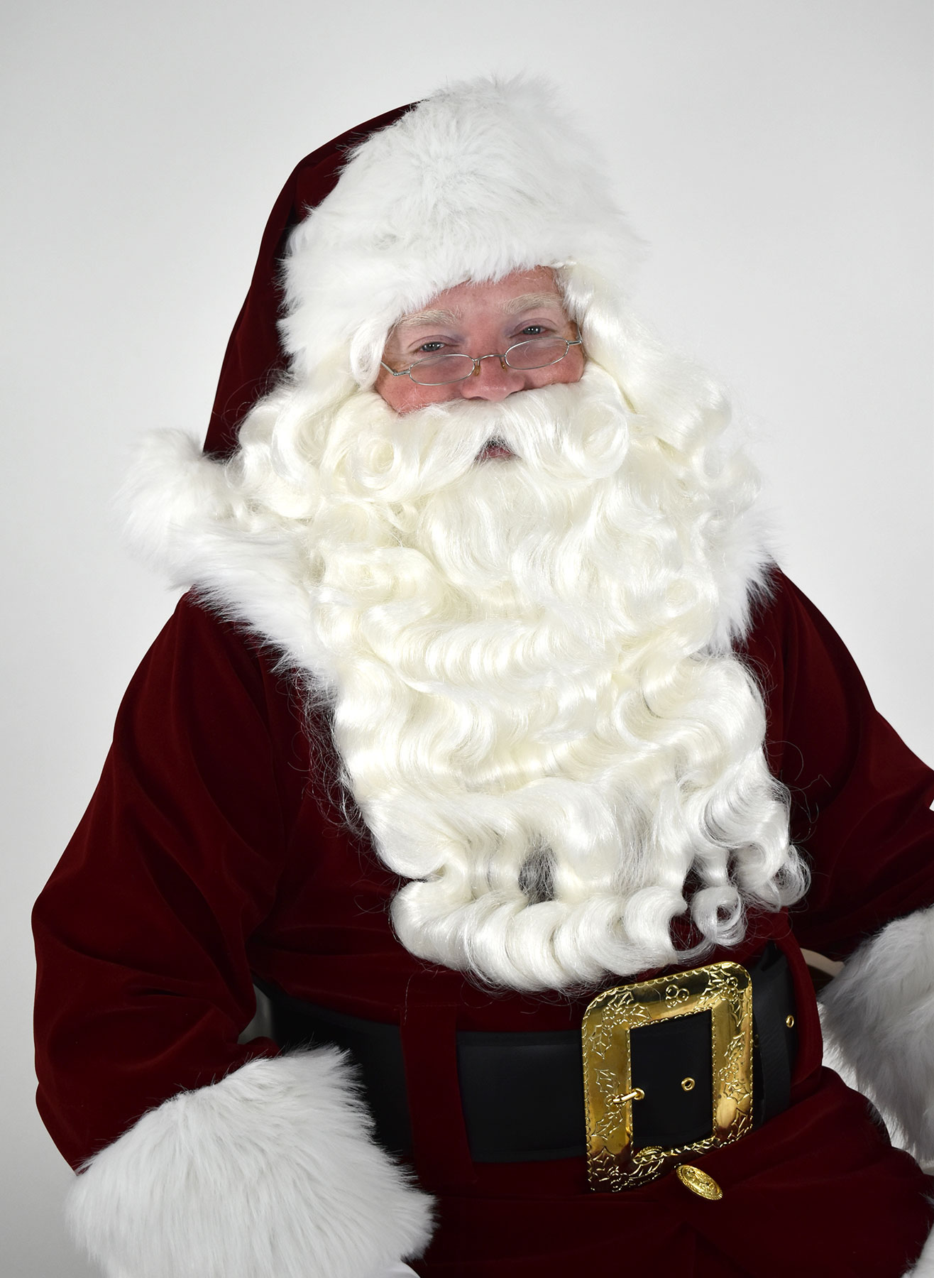 Santa 002 Super Deluxe Set White Lacey Wigs Claus 18 Long Beard Mustache Synthetic Bundle Costume Wig Guide 