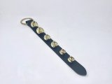 Leather Strap 6 Jingle Bells with Ring