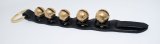 #2 Sized Premium Brass Bells on Leather Strap
