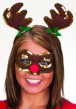 Reindeer Antlers With Mask