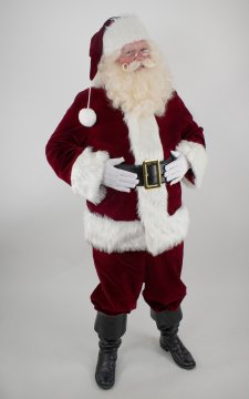 Professional Velvet Santa Claus suit