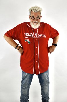 Santa Baseball Jersey- White Beards